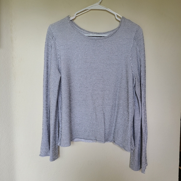 ◇Zara basics striped shirt with split sleeves◇ - Picture 2 of 4